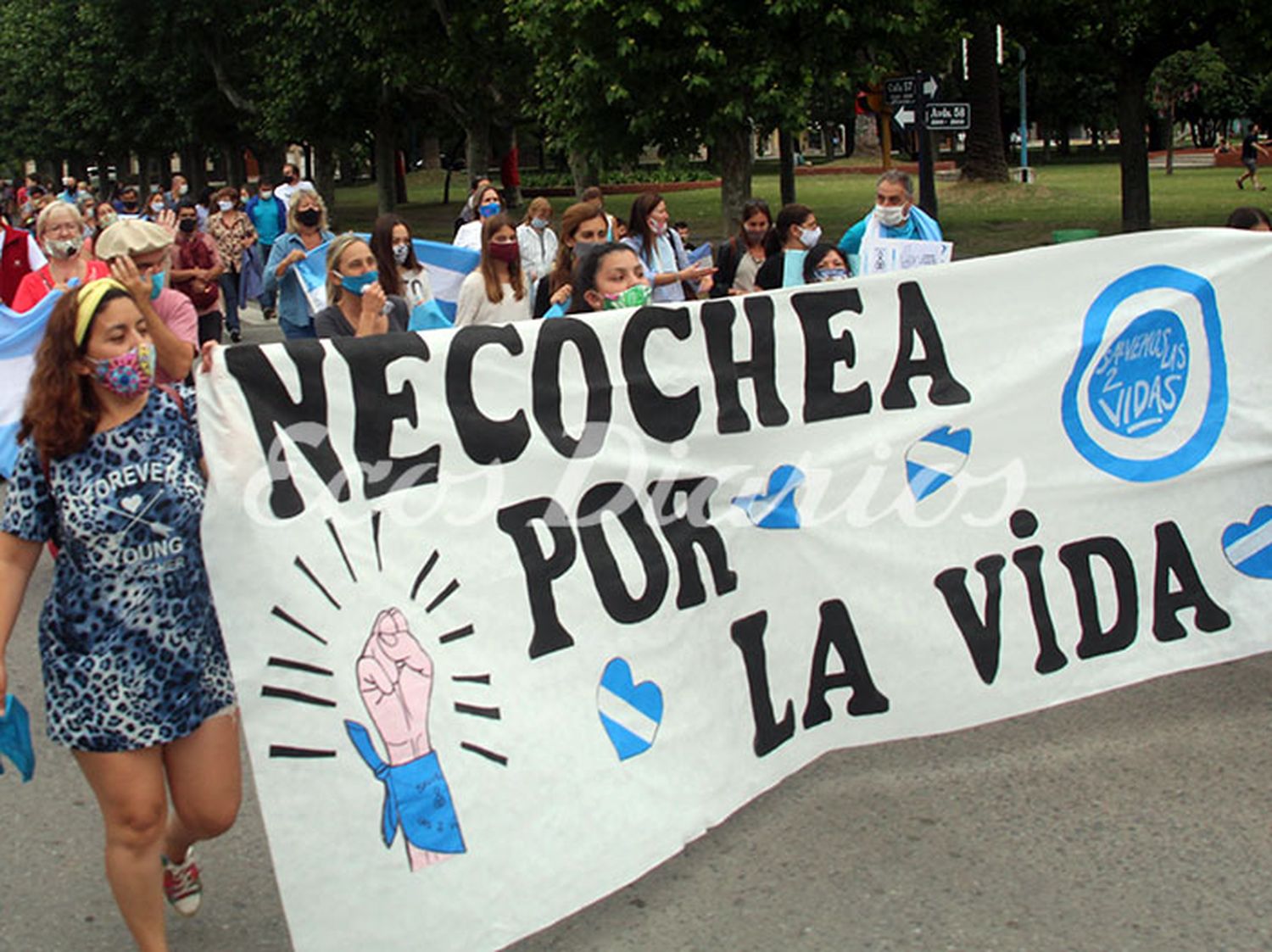 Se movilizaron contra el aborto legal
