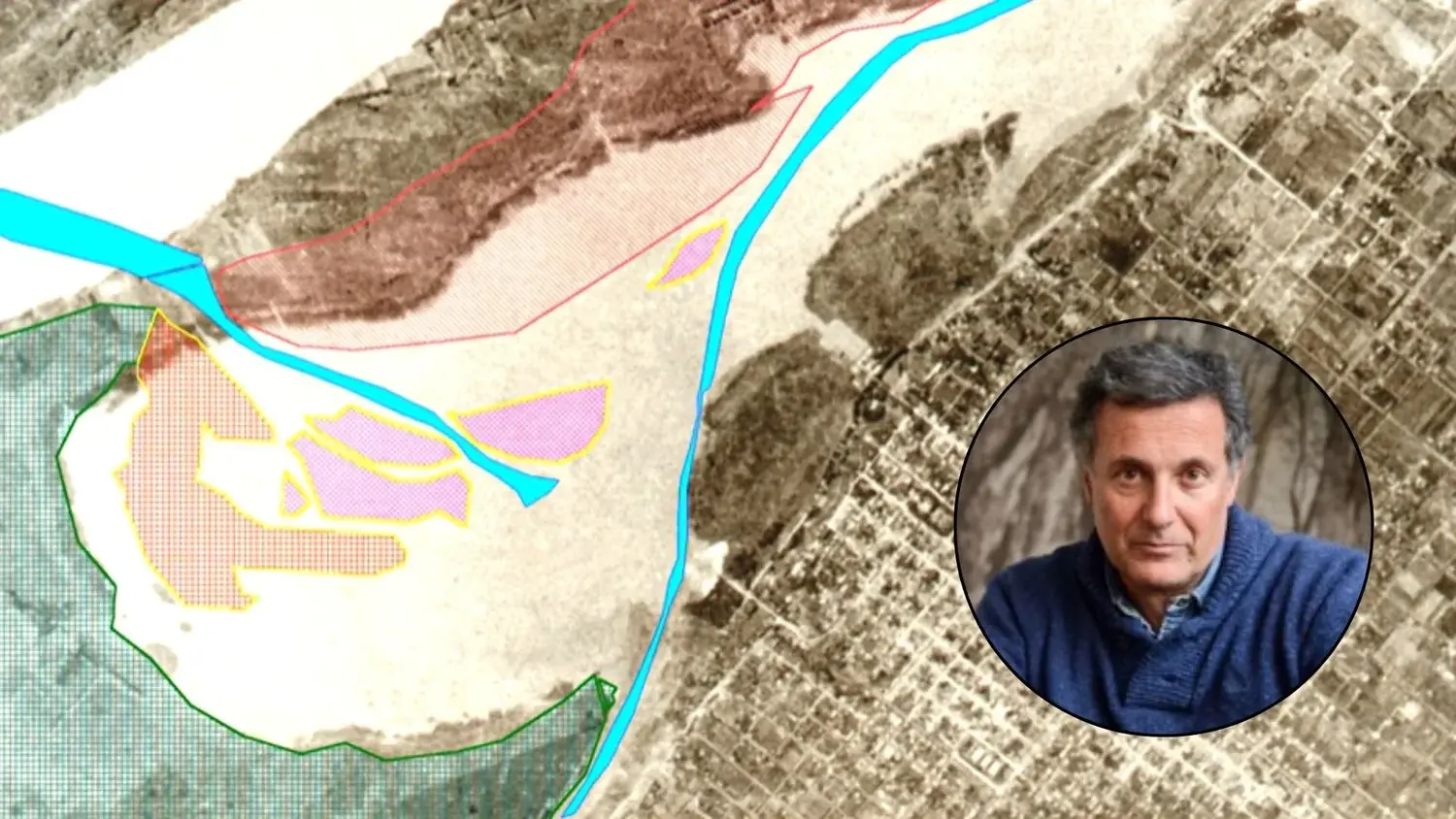 Roberto Corti dedicó una parte del estudio a la transformación que tuvo la laguna de San Pedro.