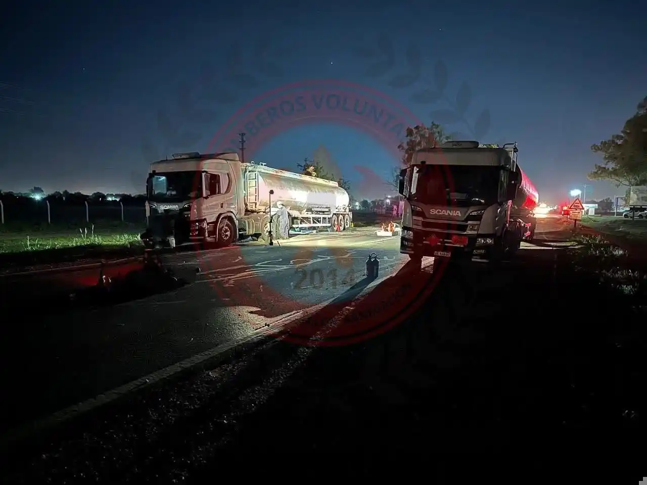 Cortaron la Ruta 34 por una pérdida de sustancias altamente inflamables