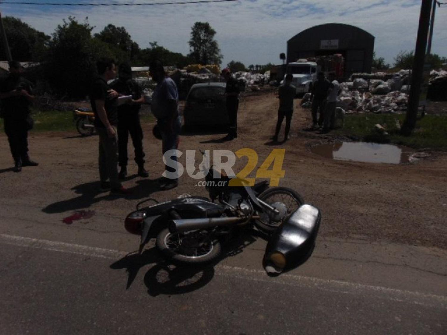 Otro choque en ruta 8: motociclista herida al colisionar con un auto