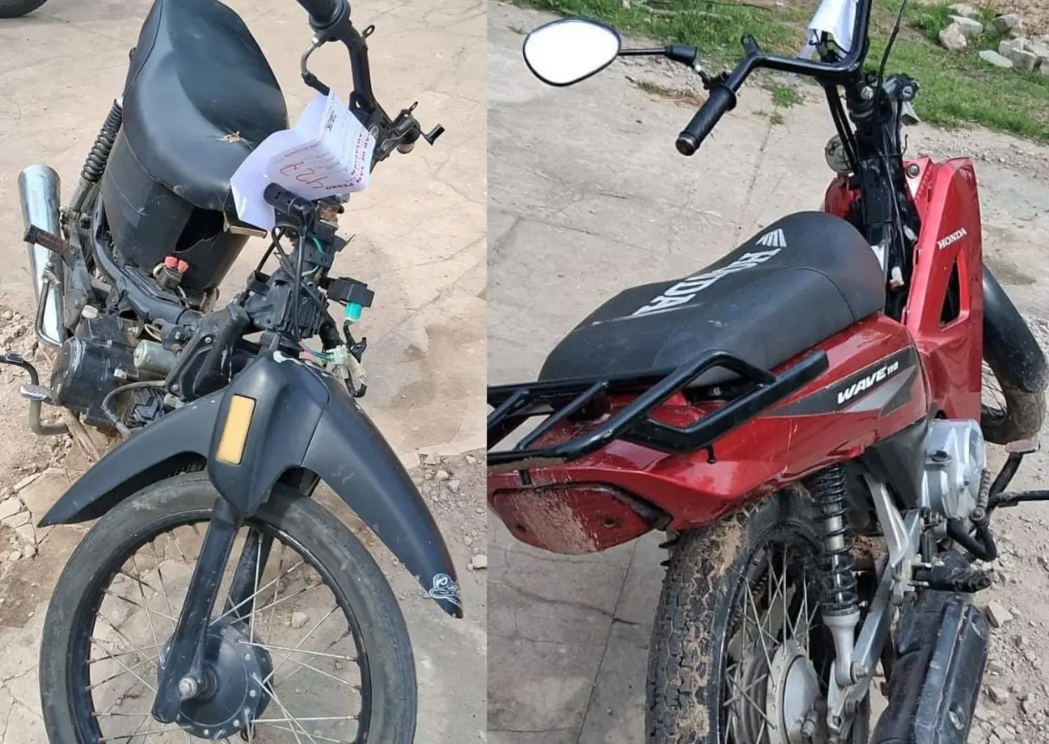 Las motocicletas secuestradas quedaron a disposición del Juzgado de Faltas.
