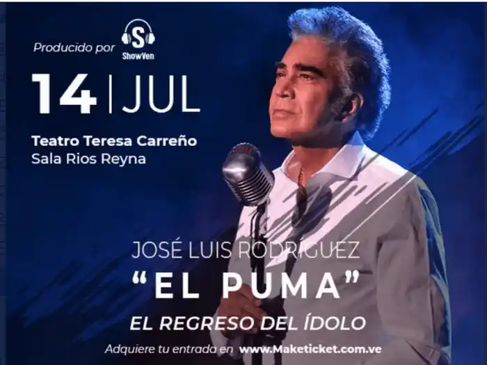 El Puma vuelve a Caracas. Foto macketicket