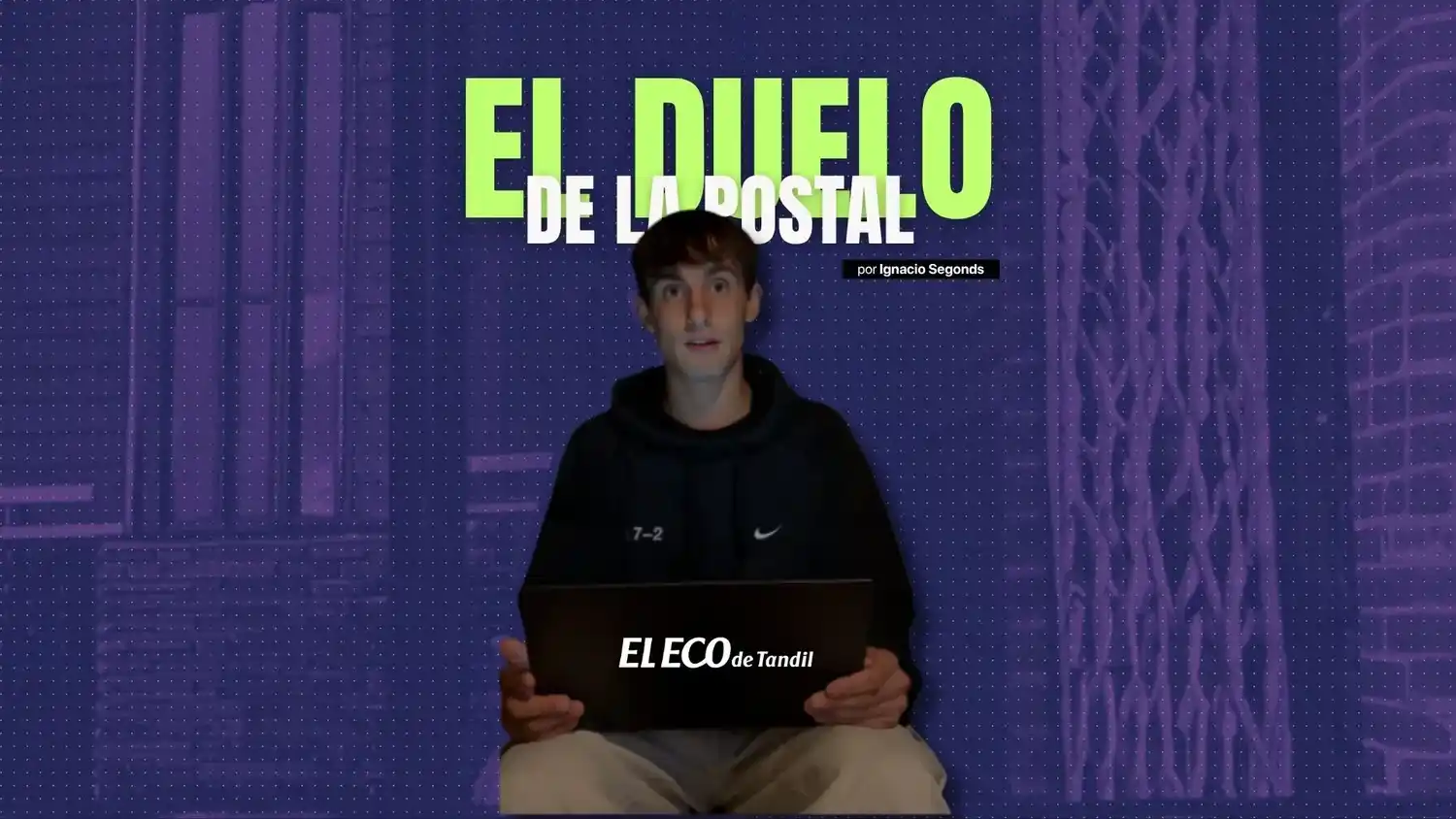Primer plano de Cerro del Libertador, con la trama urbana extendiéndose hacia el Lago del Fuerte y las sierras.