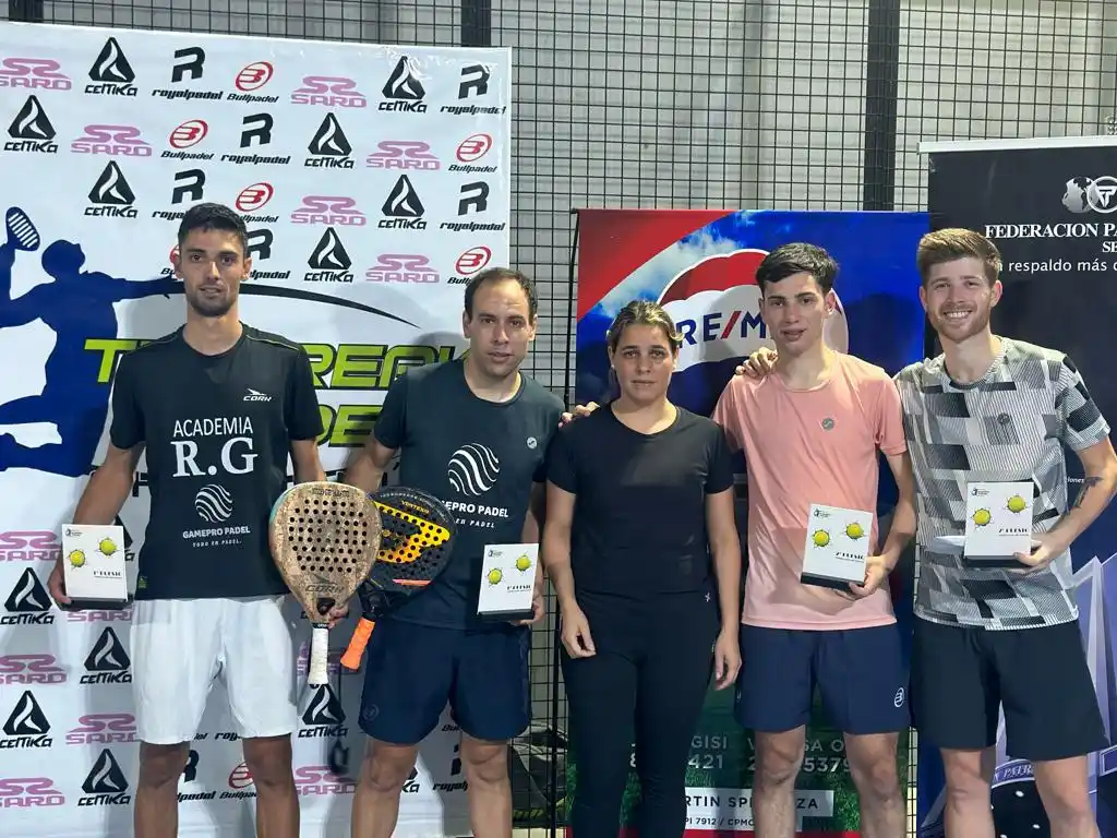 Pádel profesional en Chascomús: Videla-De Marco campeones en un duelo familiar