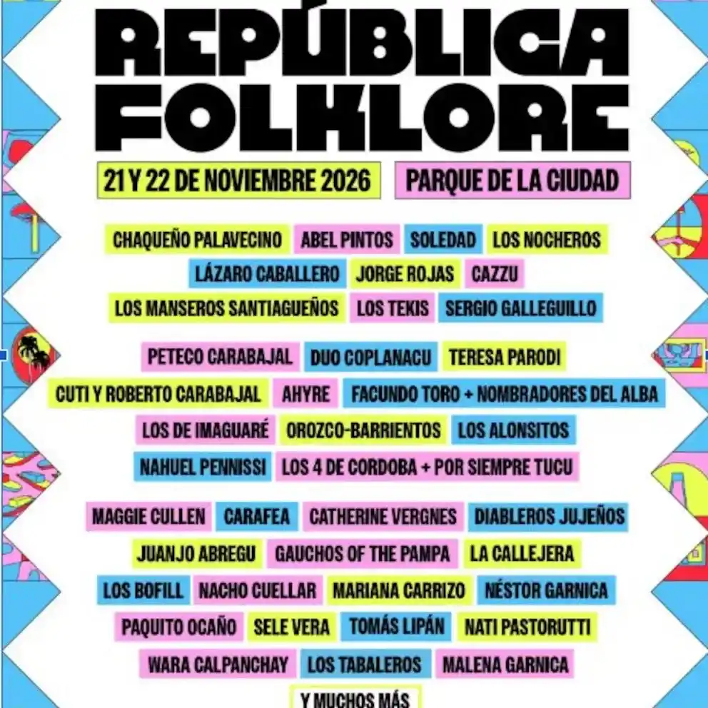 República Folklore tendrá más de 50 artistas divididos entre tres escenarios