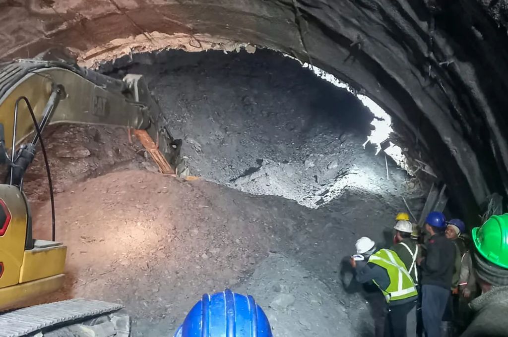 Derrumbe de un túnel