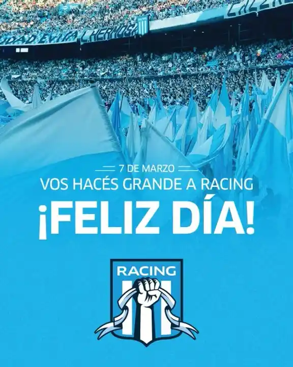 Día del Hincha de Racing: ¿Por qué se celebra el 7 de marzo?