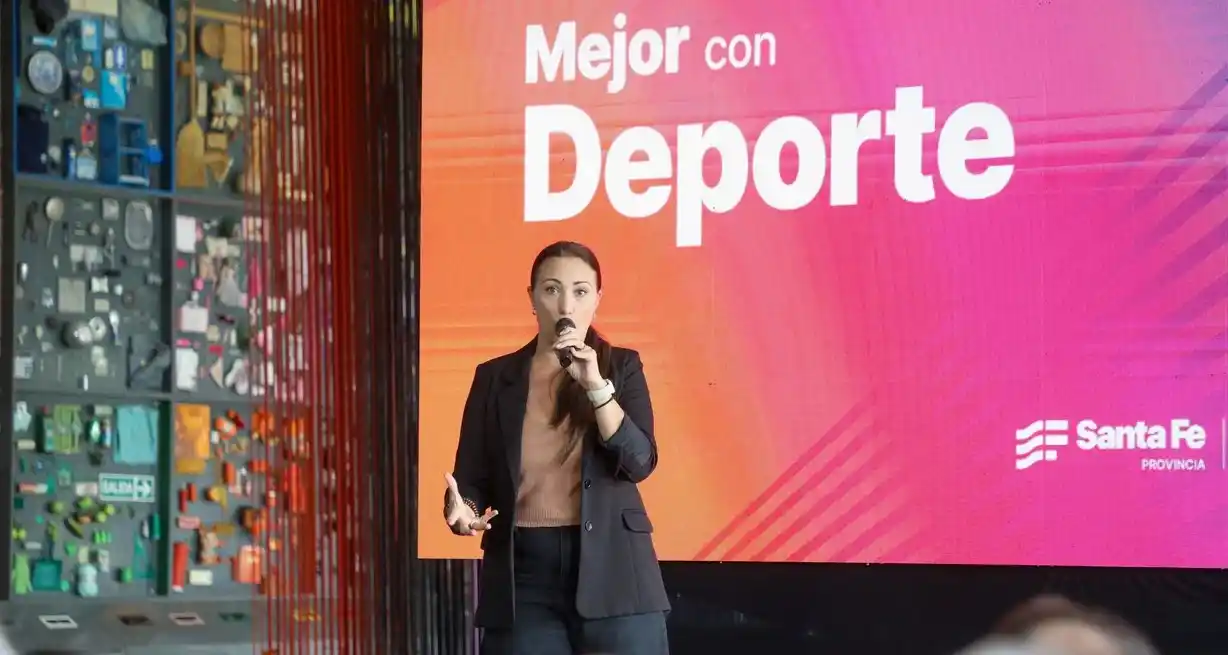 La secretaria de Deportes, Flavia Padín, fue una de las principales oradoras. Foto: El Litoral