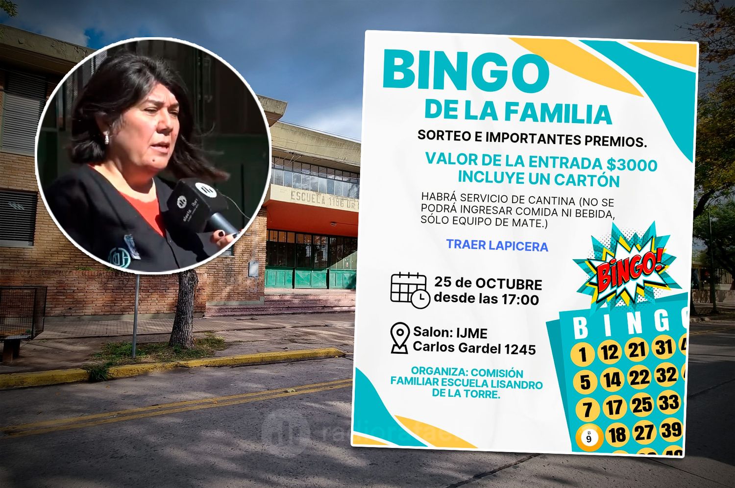 La Escuela Lisandro de la Torre organizó un “Bingo de la Familia” para recuperar materiales robados: ¿cómo colaborar?