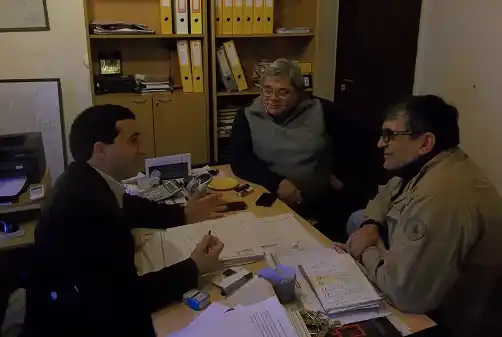 Chesini mantuvo reuniones por la trama vial, terrenos y por el suministro de energía