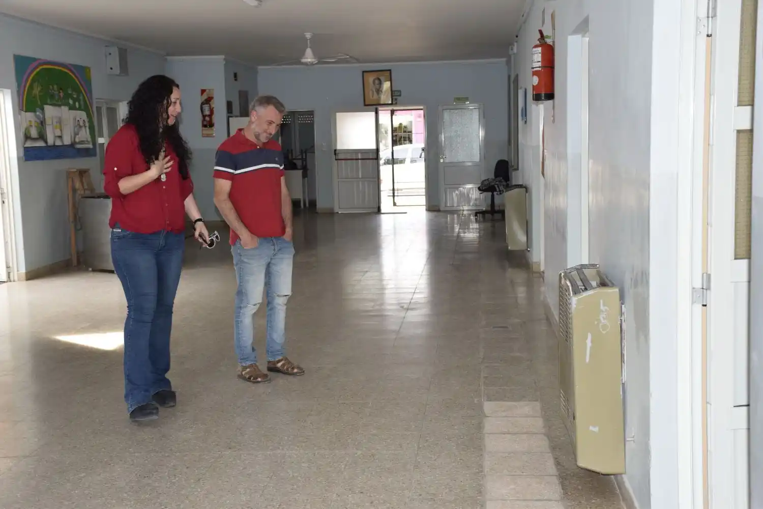 Visitaron obras en la Escuela de Educación Especial Nº 501