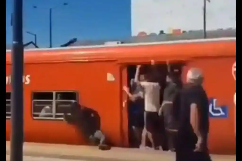 Cayó a las vías y se salvó de milagro