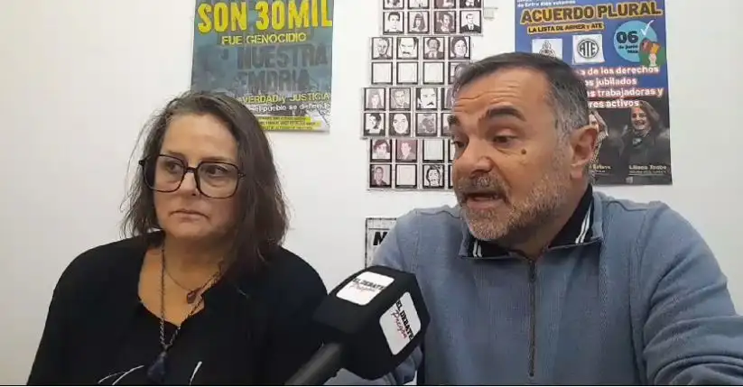 Liliana Toobe junto a Fabián Peccin.