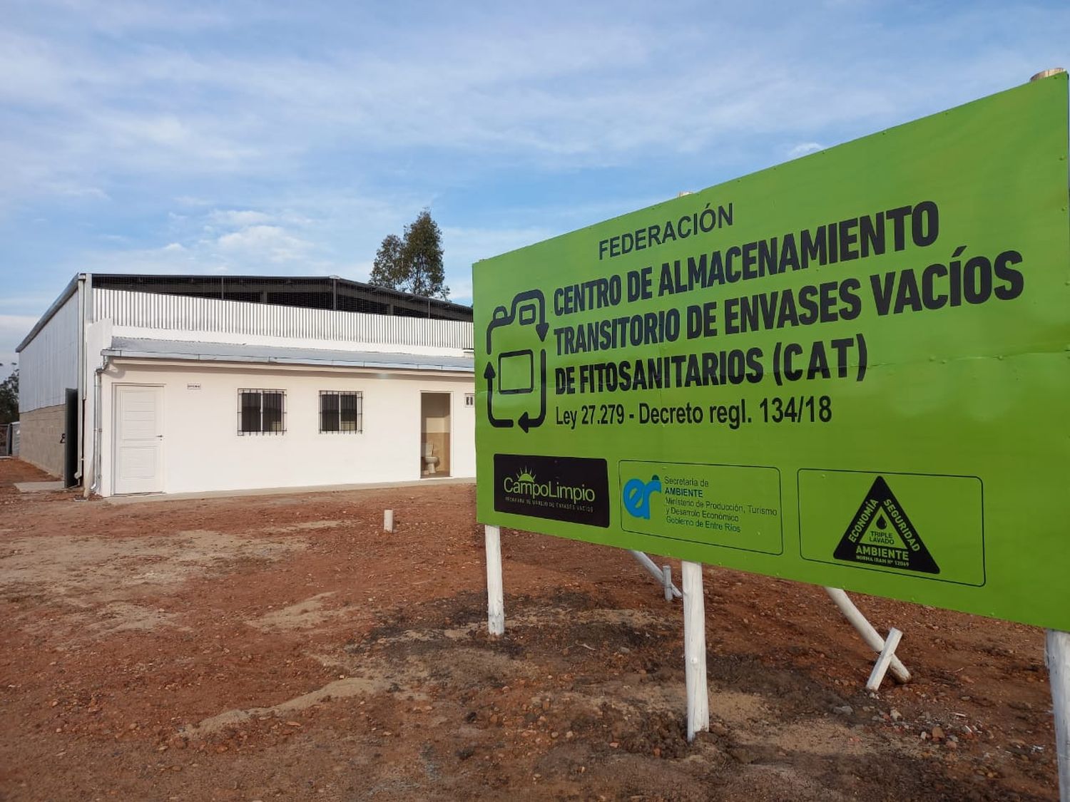 Se inauguró el primer centro de almacenamiento transitorio de envases vacíos de fitosanitarios