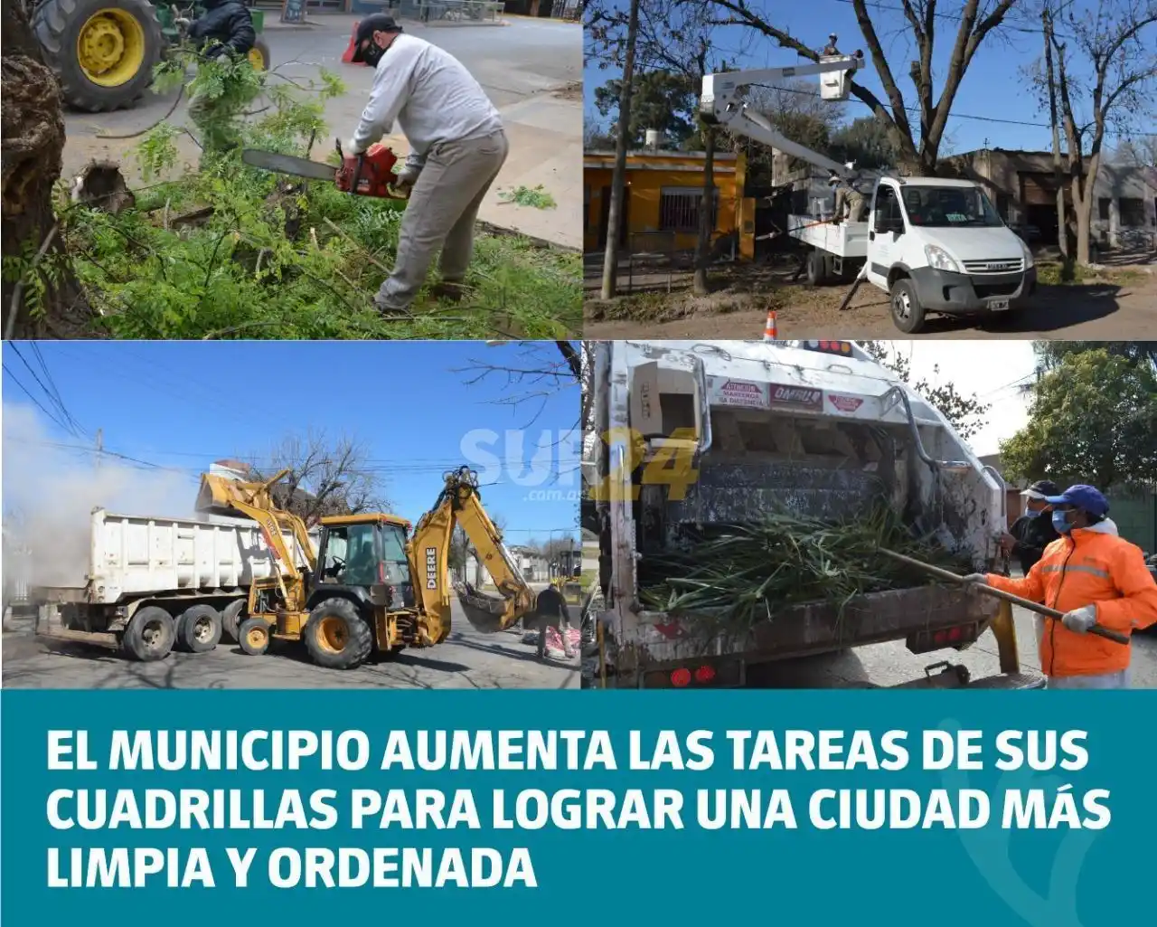 Municipio refuerza las tareas de sus cuadrillas en servicios públicos
