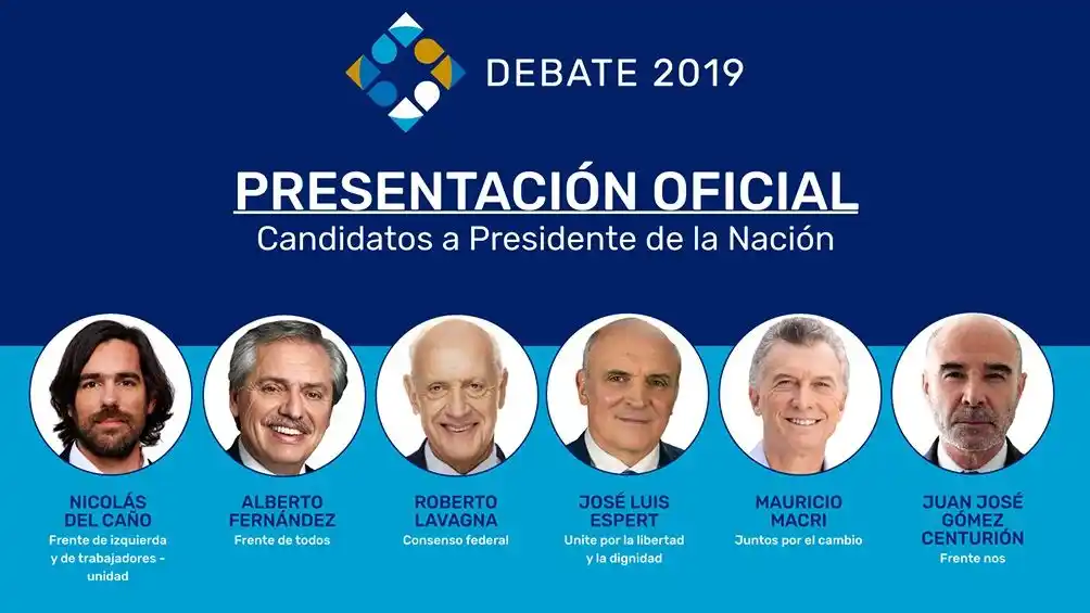 Este domingo por la noche se realizará el primer debate presidencial