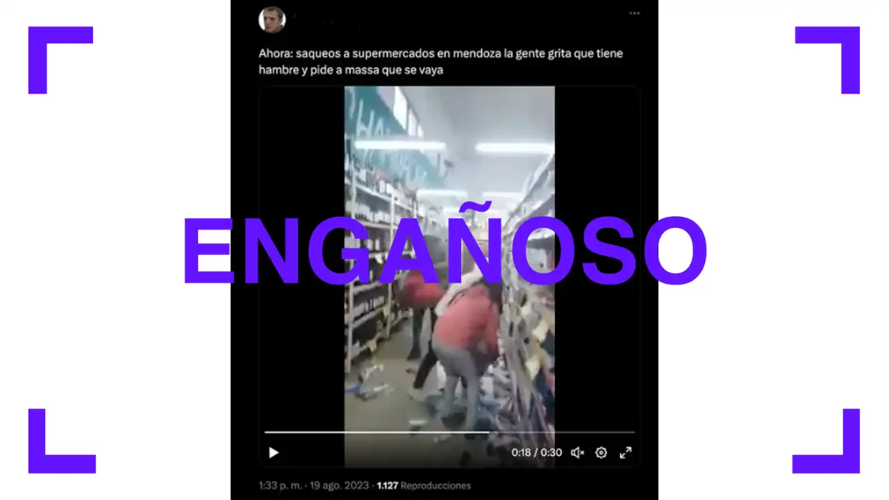Reverso video que circula sobre un saqueo en Mar del Plata, es de 2013