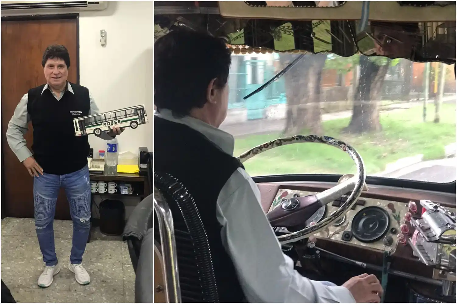 Daniel Cardozo volvió a manejar en la Línea 159 luego de casi 3 décadas.