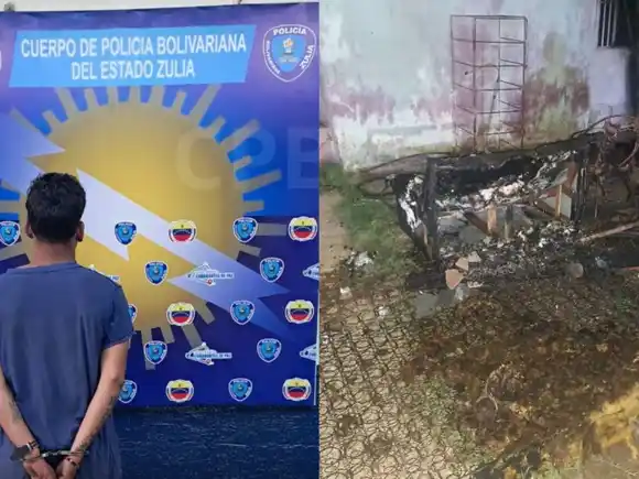 POR CELOS: este sujeto prendió fuego a la casa donde estaba su expareja y su familia