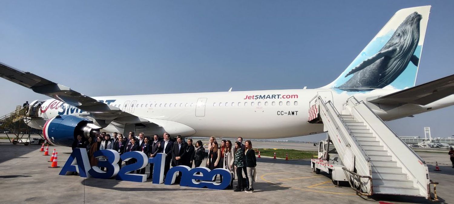 JetSMART presentó su primer A321neo dando comienzo a una nueva era para su operación