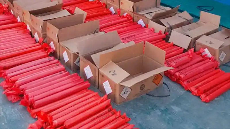 Secuestraron 300 kilos de explosivos que transportaba una camioneta que circulaba por Ruta 12