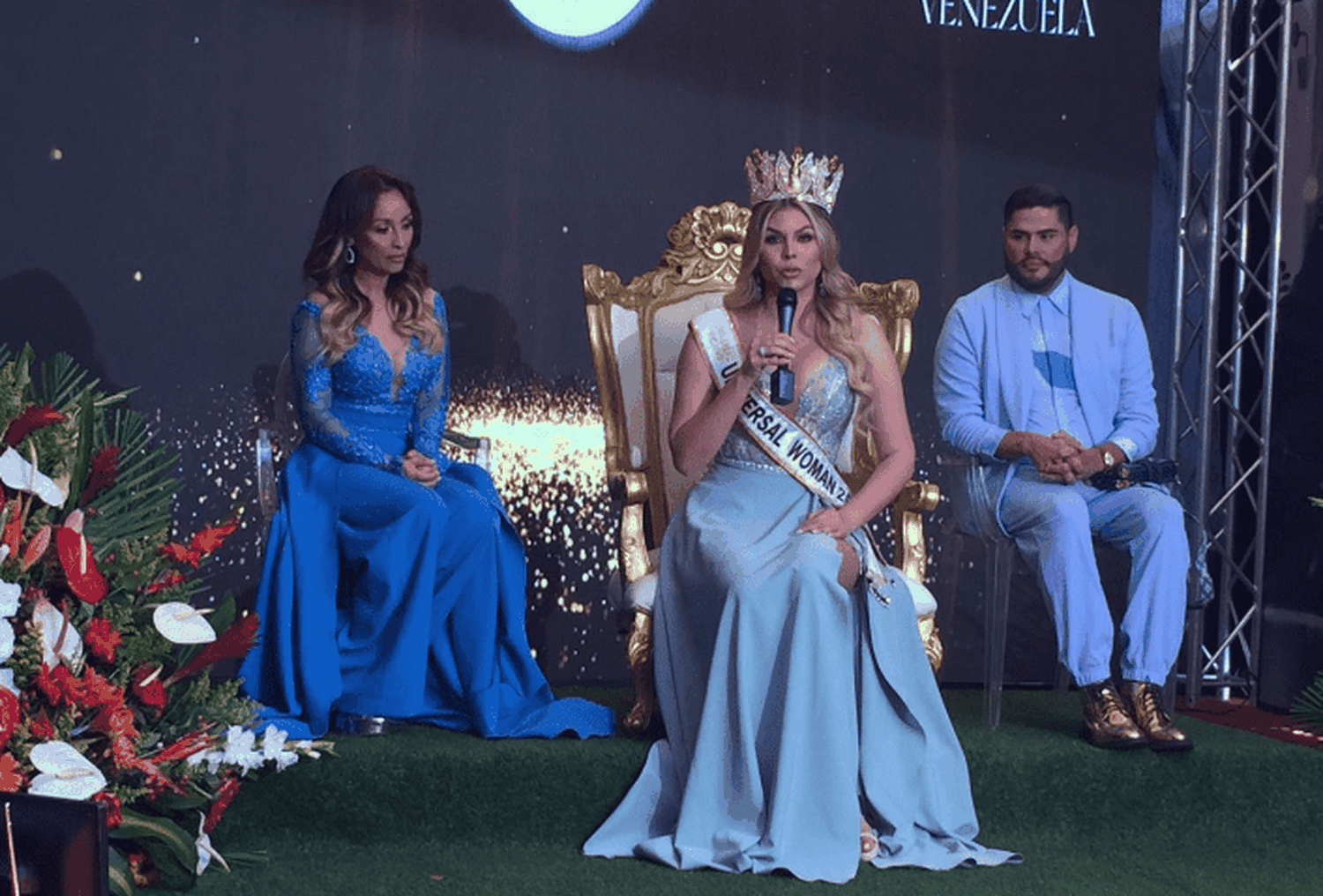 Valentina Sánchez Trivella en su encuentro con los medios. Foto CL
