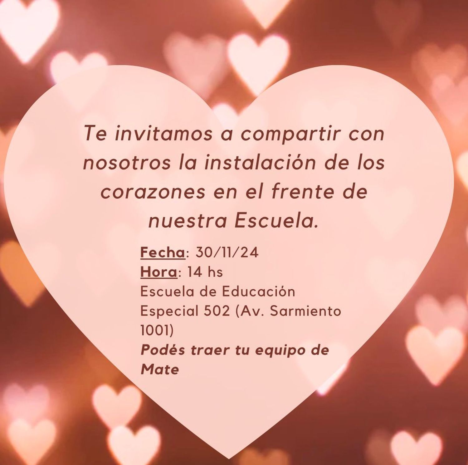 Un corazón para nuestra escuela