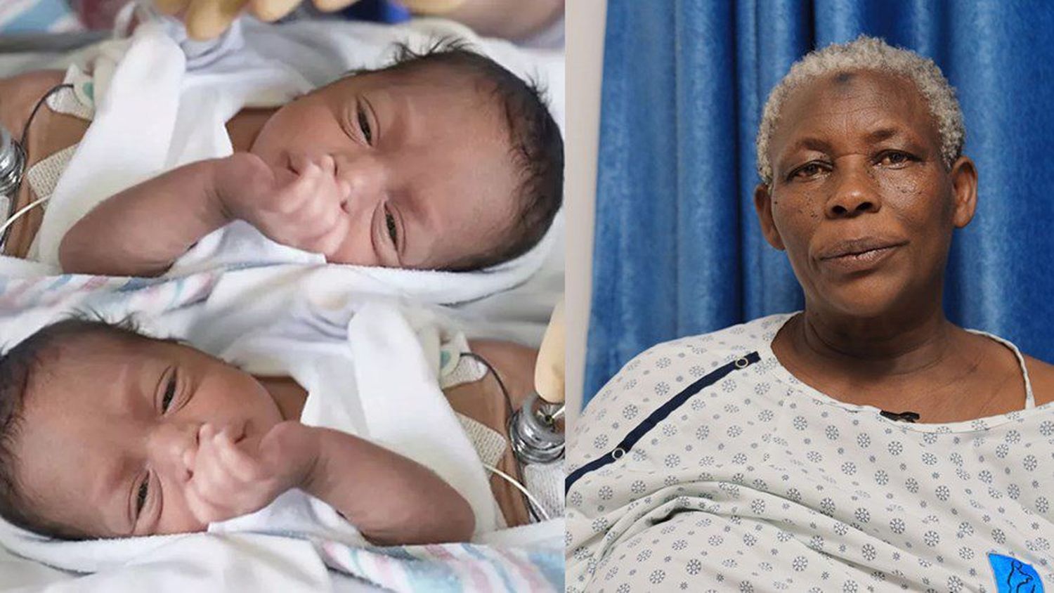 LA MADRE MÁS LONGEVA DE ÁFRICA: una ugandesa de 70 años da a luz a gemelos