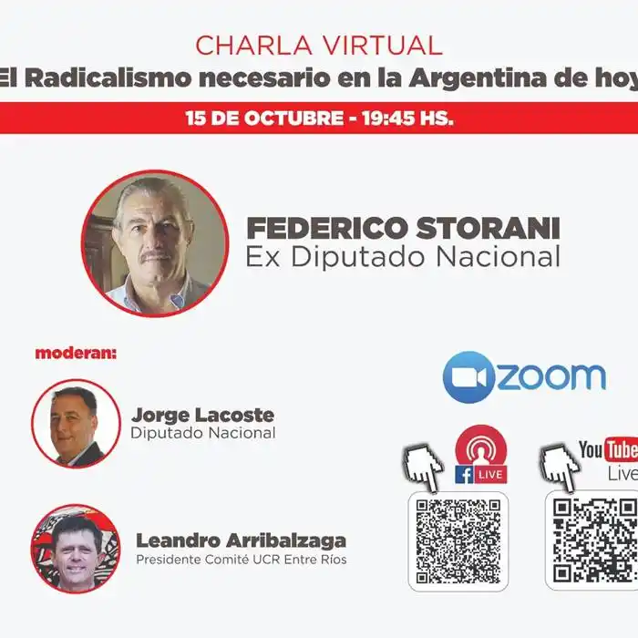 El rol del Radicalismo en  la actualidad, tema de un  encuentro con Storani