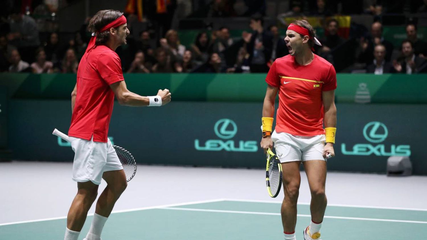 España superó a Gran Bretaña y se metió en su décima final1Nadal y Feliciano López consigu
