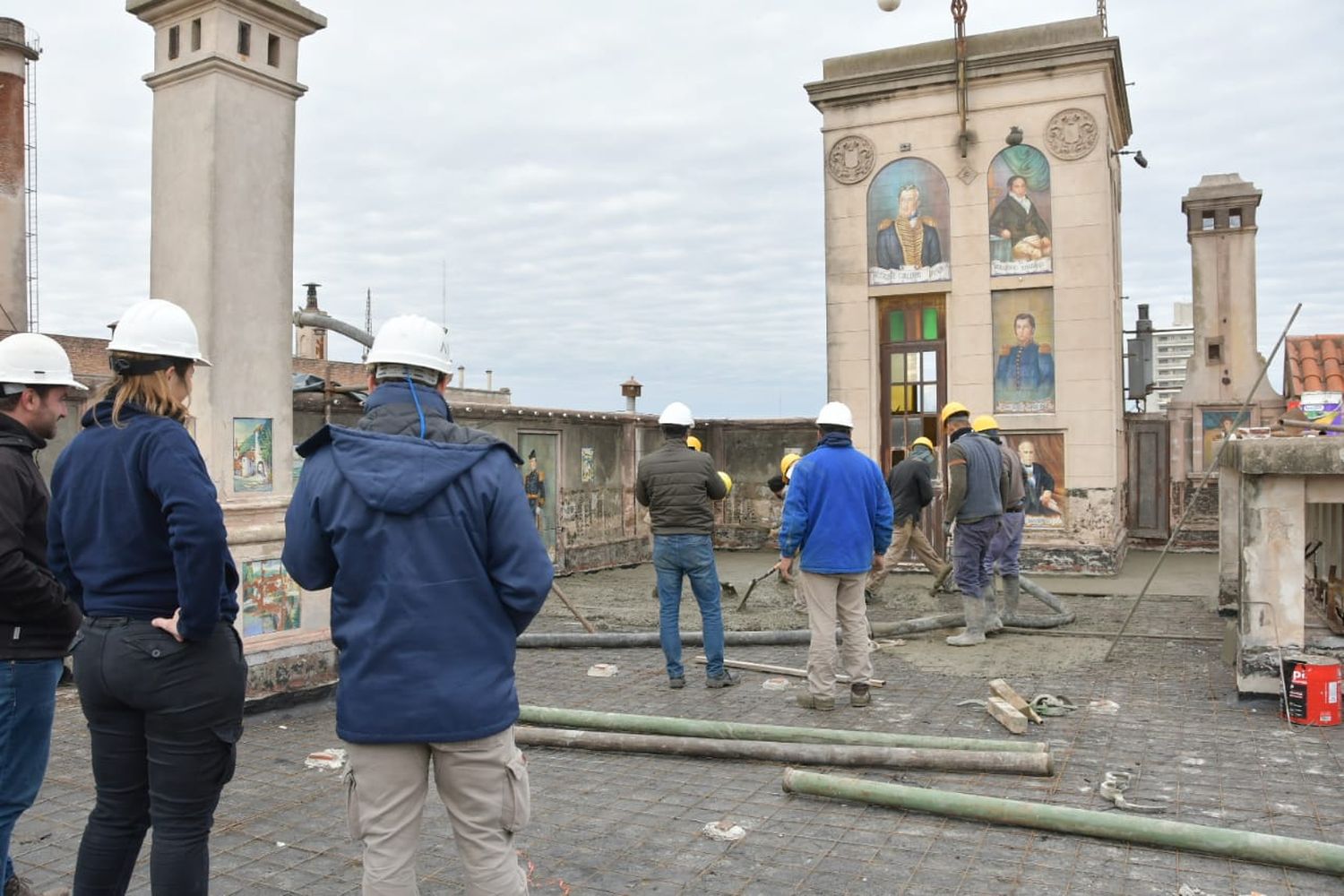 La azotea del Palacio Municipal está siendo restaurada con el objetivo de brindar estabilidad