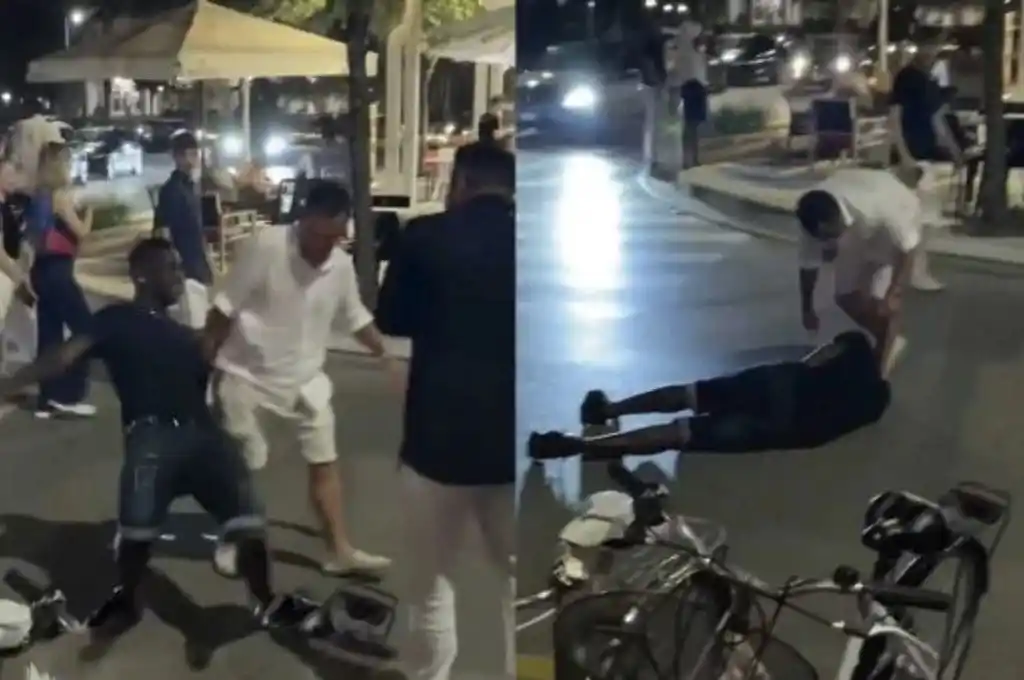 El jugador italiano Mario Balotelli borracho