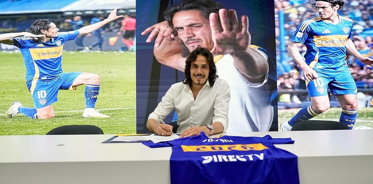 Cavani renovó con Boca y se retiraría con la camiseta del Xeneize