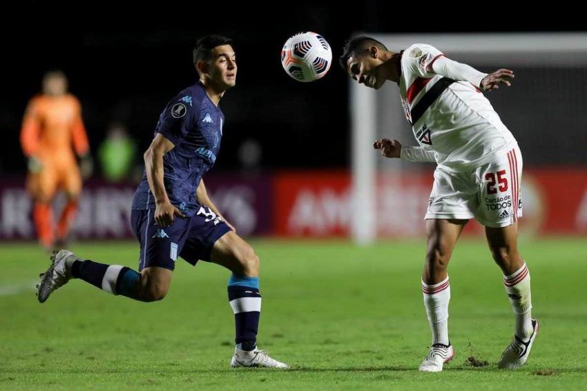 Lovera ingresó en el empate de Racing frente a San Pablo
