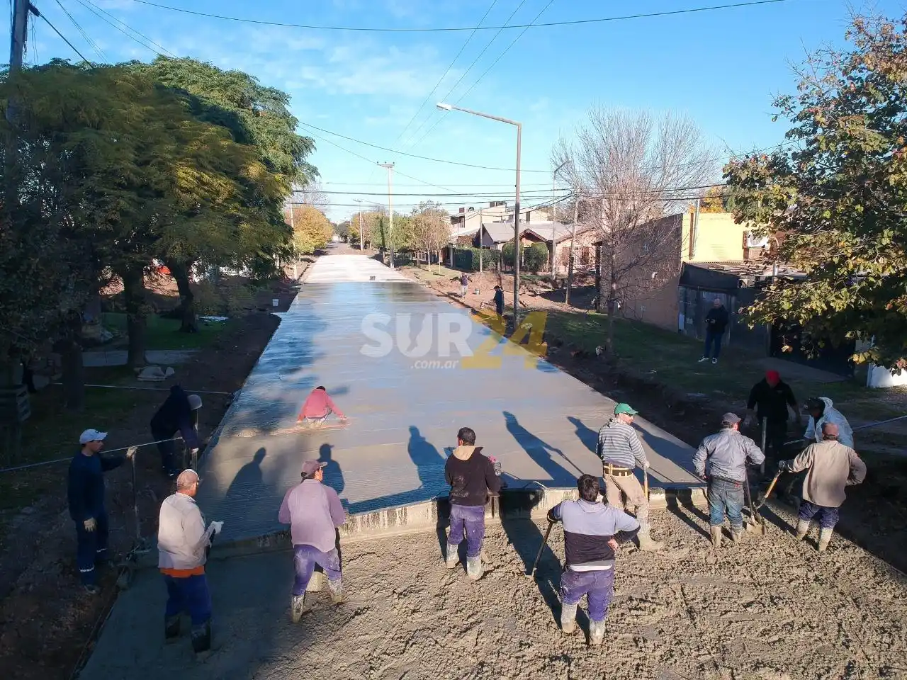 El Municipio venadense mantiene el ritmo de dos cuadras de pavimento por semana