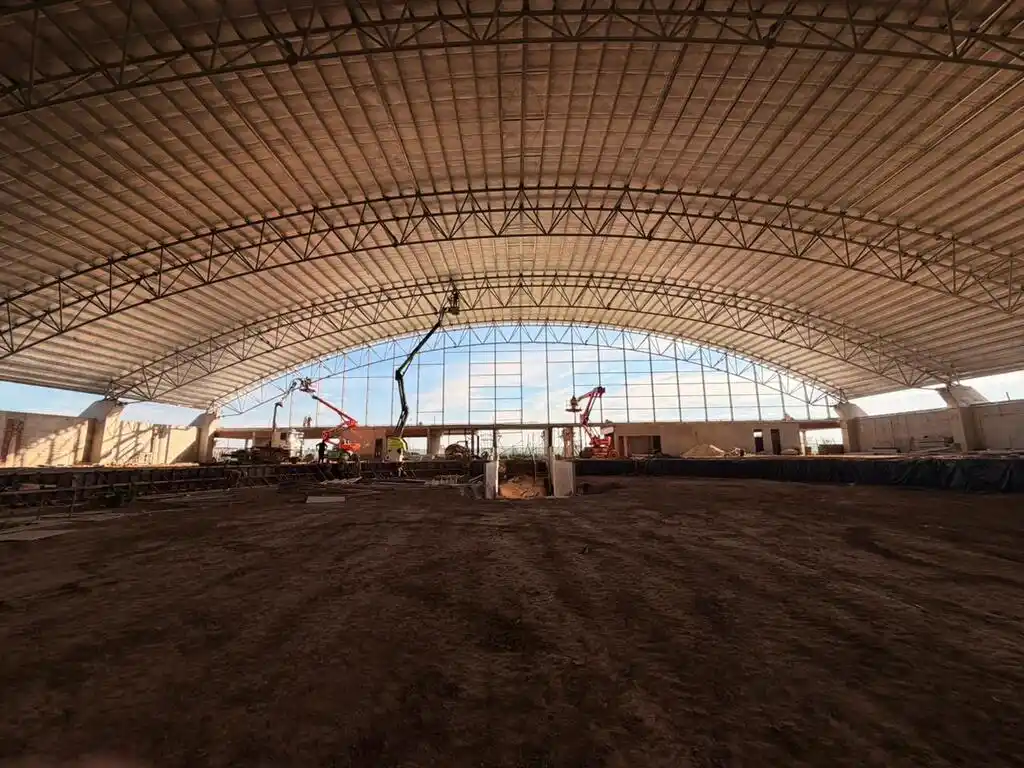 Avanza la obra del velódromo techado para los Juegos ODESUR