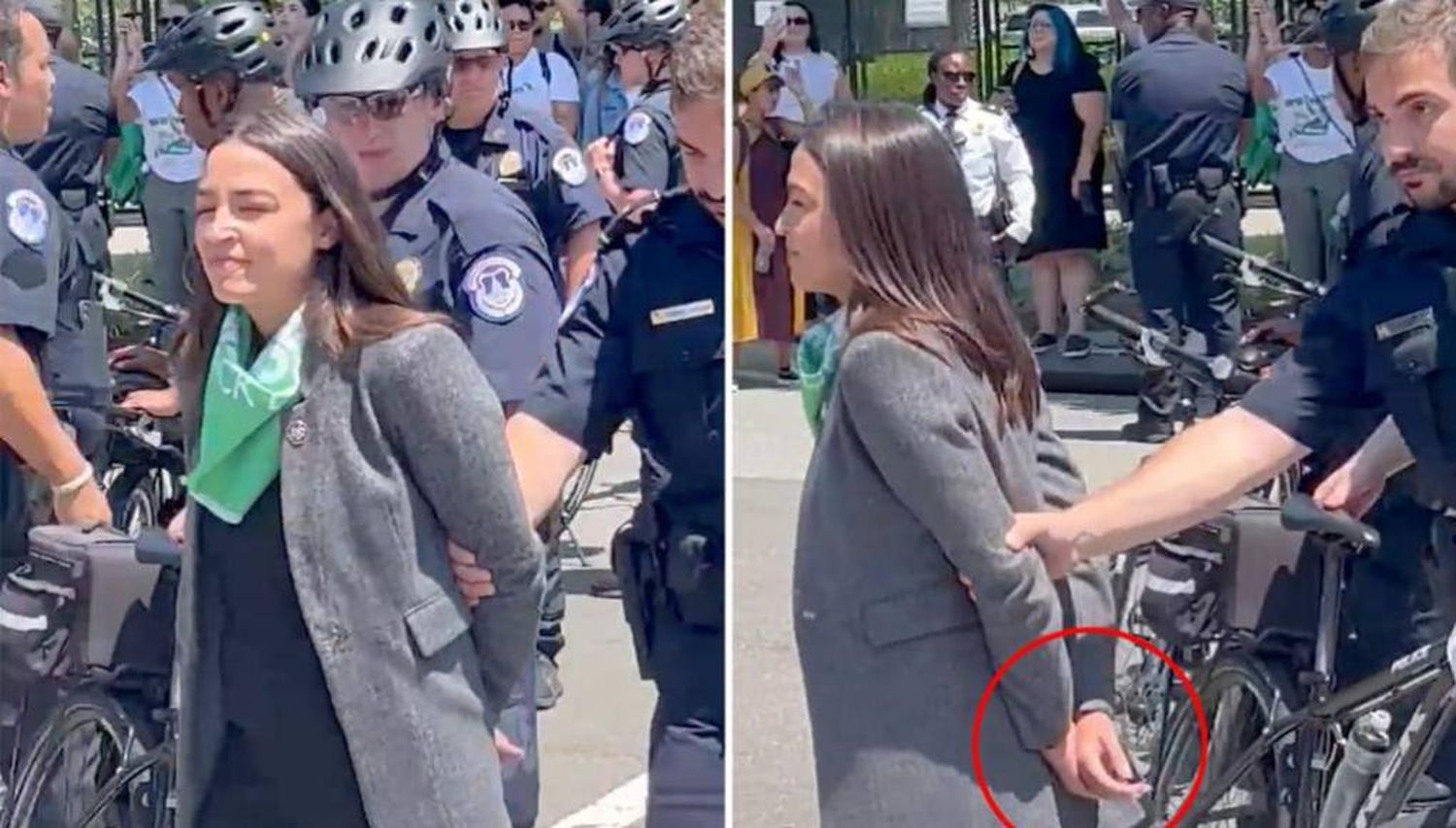 Arrestan a varias congresistas en EE.UU. por hacinamientos y bloqueos (+ video)