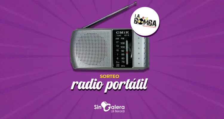Ganá una #RadioPortátil de La Bomba recordando momentos de Sin Galera, el programa de Lilí Berardi