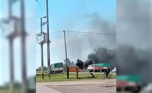 Paro de transportistas cerealeros: protesta en ruta 191, sin corte de tránsito