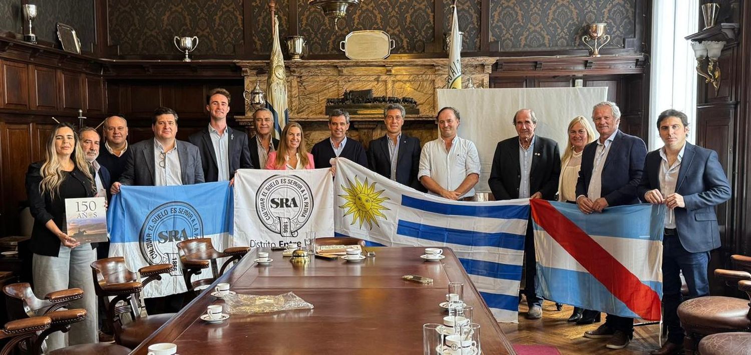 Representantes de la Sociedad Rural Entre Ríos visitaron Uruguay