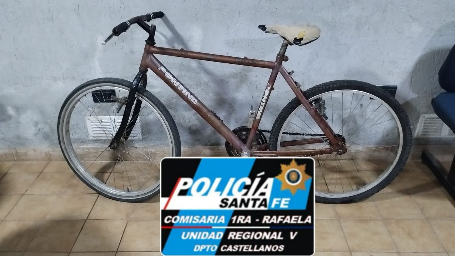 Imagen de la bicicleta abandonada.