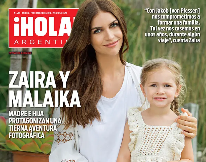 Zaira y su hija en una tierna sesión de fotos