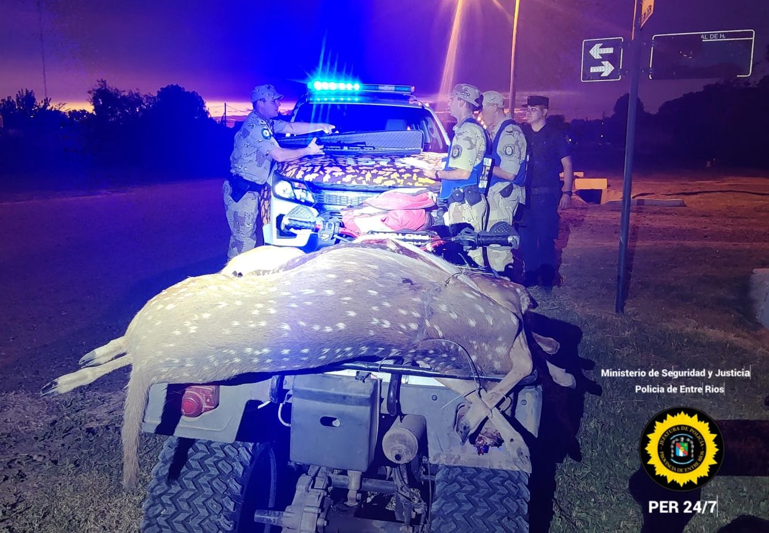 Cazó tres ciervos de forma ilegal y le secuestraron un fusil de grueso calibre
