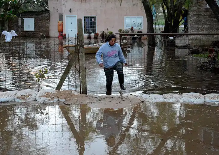 La lluvia no da respiro al Litoral, que sigue bajo el agua