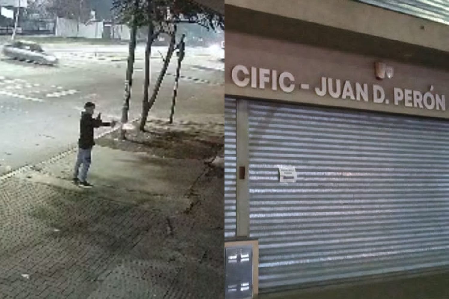 Video: balearon la sede de Uocra en Rosario y dejaron una nota intimidante