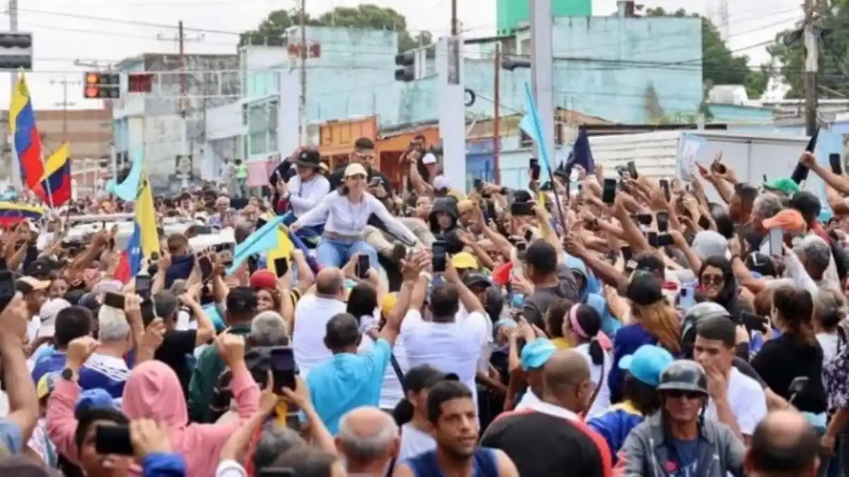 María Corina Machado aseguró en Bolívar que ya se tiene la «fuerza y organización», AHORA SE VA POR LOS VOTOS