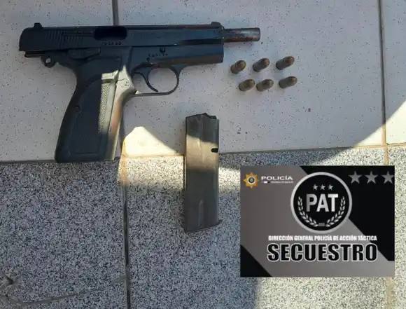 Detuvieron a un hombre por robo en la zona oeste y le secuestraron un arma de fuego