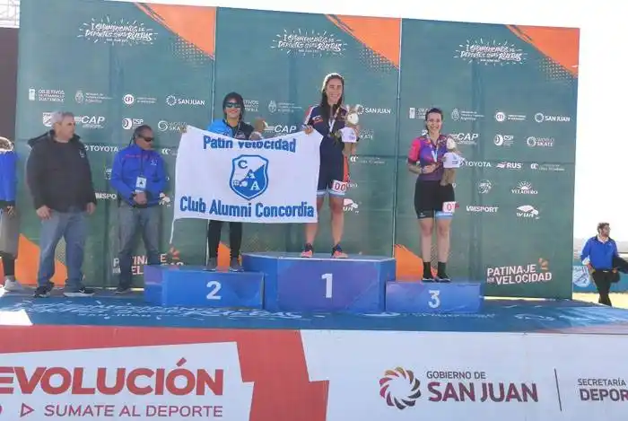 Concordienses se destacaron en el sudamericano de patín velocidad