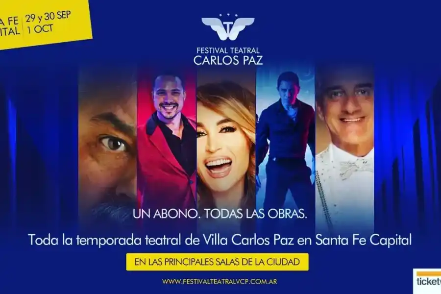 Todo listo para el festival de teatro de Villa Carlos Paz, en Santa Fe