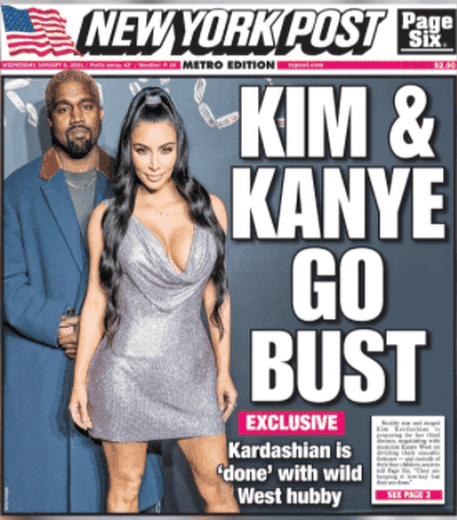 Kim Kardashian y Kanye West en el ocaso de su matrimonio